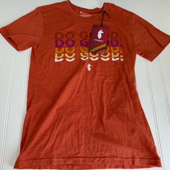 Cotopaxi Women’s Do Good Repeat Organic Cotton T-shirt In Mango Small NEW 1071 - Picture 1 of 2
